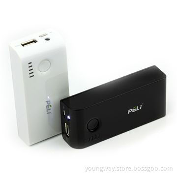 External Battery Pack Backup Portable Charger Universal USB Travel Power Bank, iPhone 5/4s/4/Samsung